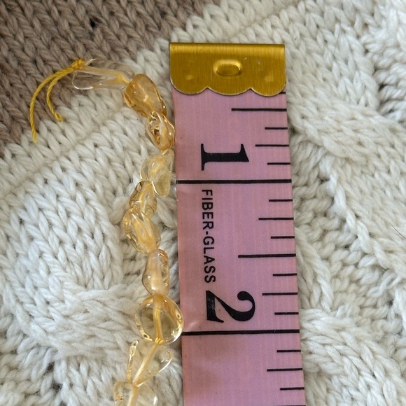 Genuine natural citrine loose beads on string for jewelry making - Picture 2 of 3